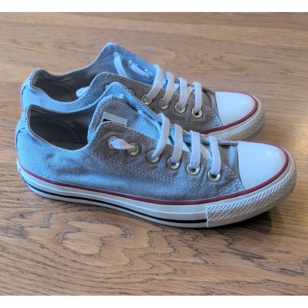 Converse Chuck Gray Canvas Taylor All Star Low Top Women's 6.5 Mens 4.5 Sneaker - Picture 4 of 8